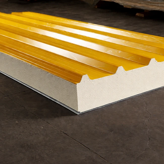 Сэндвич-панели кровельные с наполнителем ПИР, ПУР