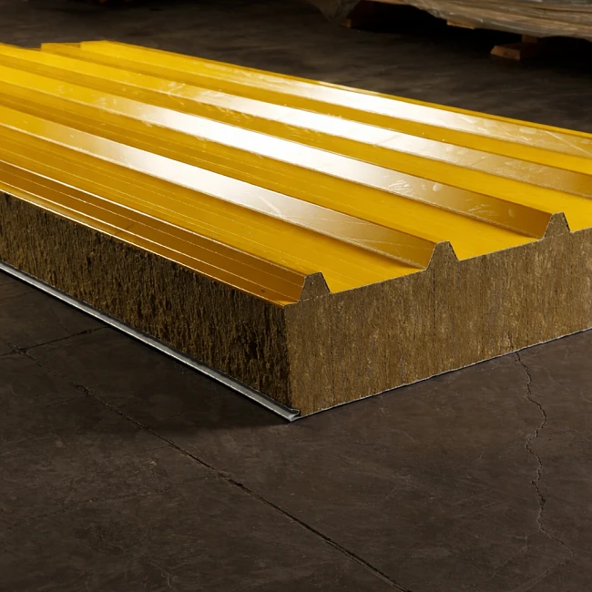 Кровельные сэндвич-панели с наполнителем из базальтовой минеральной ваты