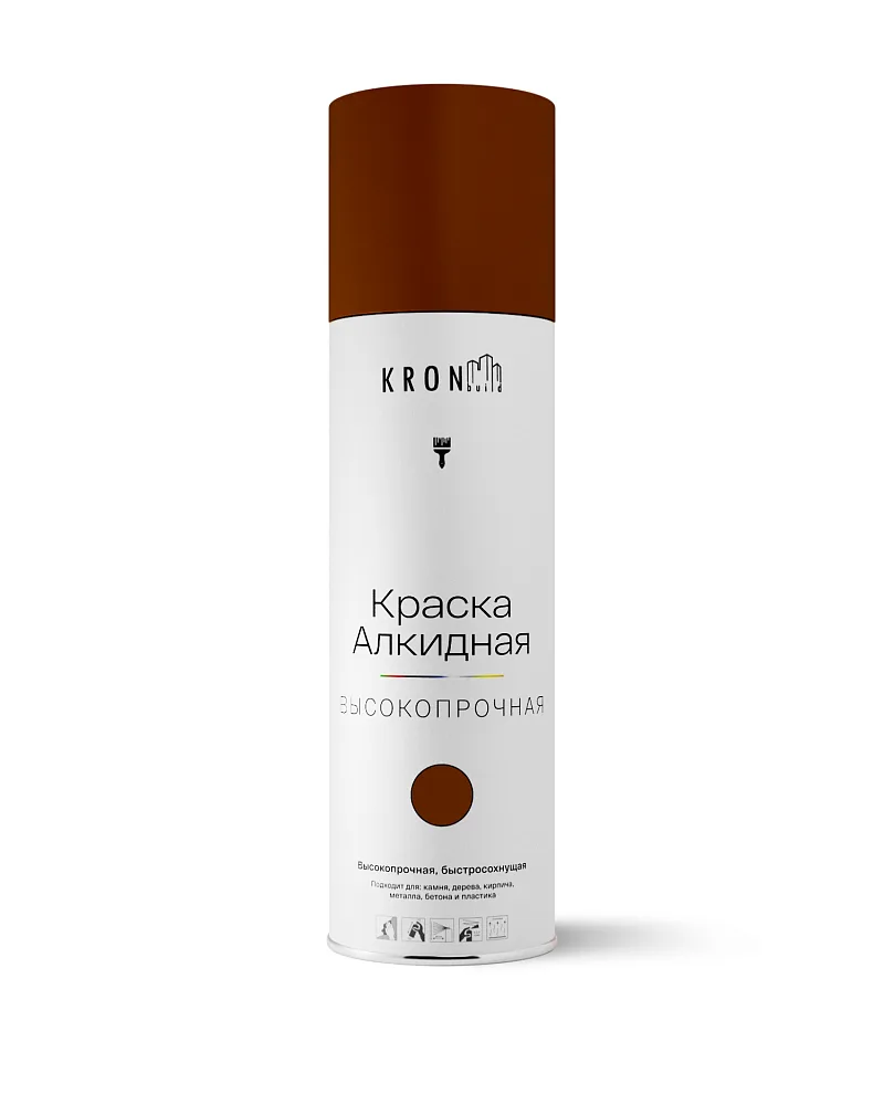 KRONbuild Алкидная аэрозольная краска универсальная 