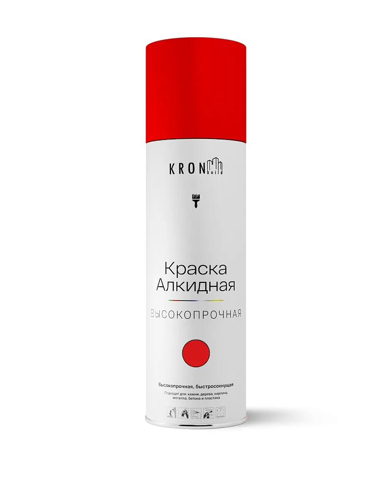 KRONbuild Алкидная аэрозольная краска универсальная 
