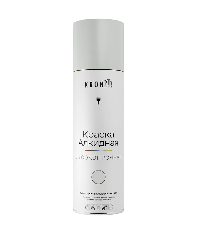 KRONbuild Алкидная аэрозольная краска универсальная 
