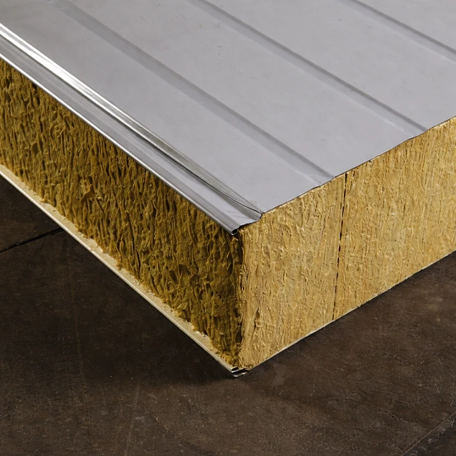 Сэндвич-панели стеновые с наполнителем из базальтовой минеральной ваты