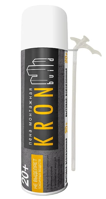 KRONbuild Всесезонная 20+ бытовая монтажная пена