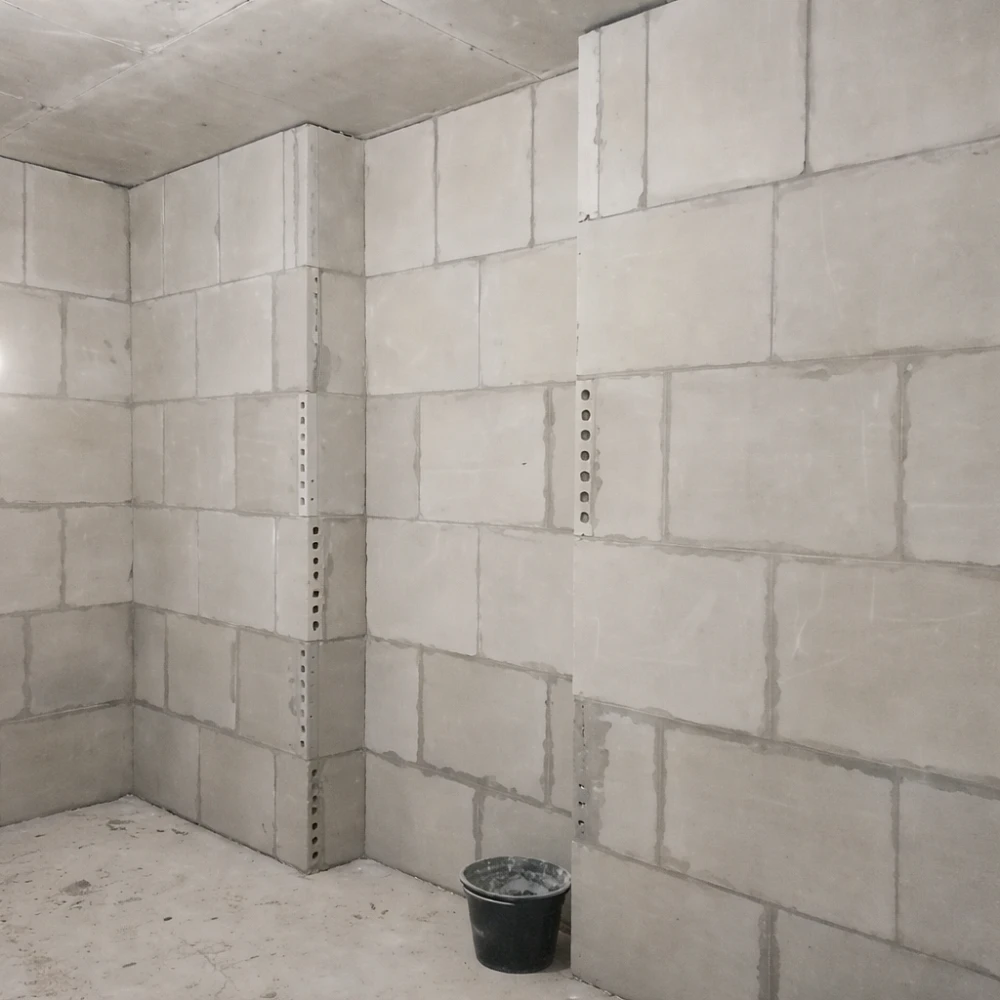 Пазогребневая плита (ПГП) полнотелая влагостойкая 667x500x100 мм