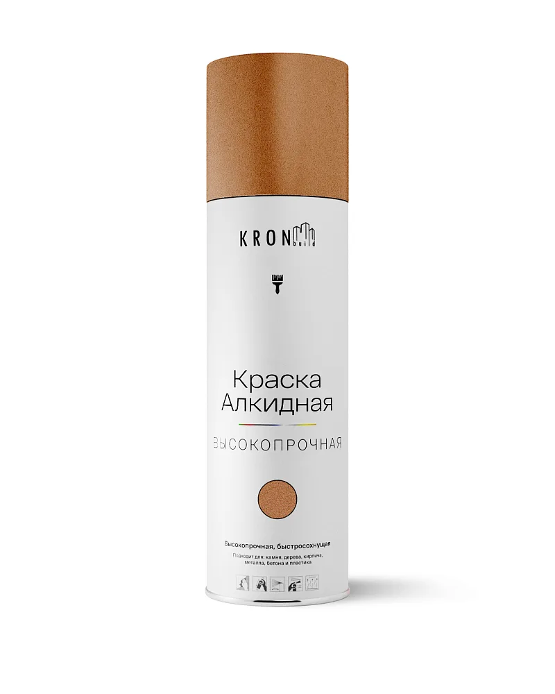 KRONbuild Алкидная аэрозольная краска универсальная 