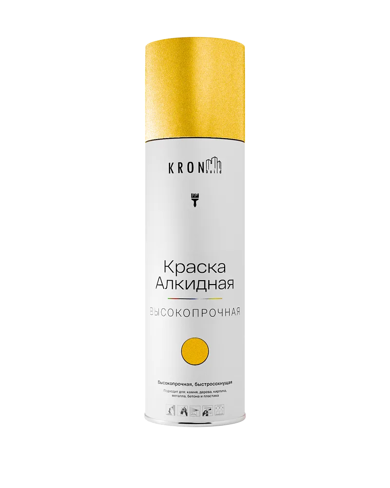 KRONbuild Алкидная аэрозольная краска универсальная 