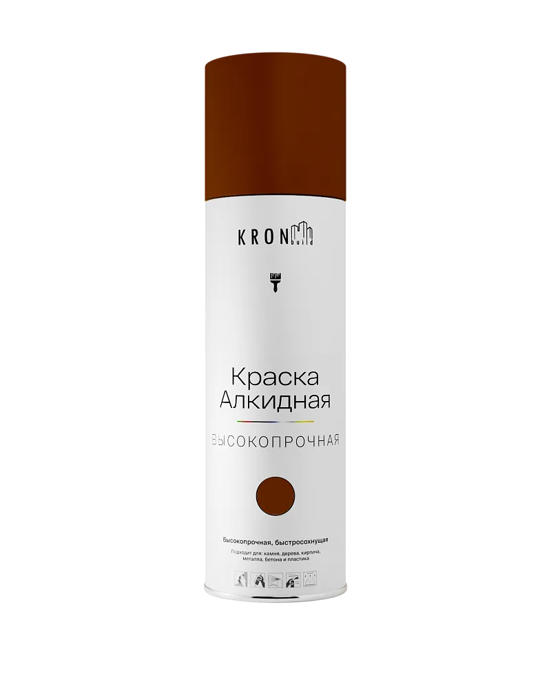 KRONbuild Алкидная аэрозольная краска универсальная 