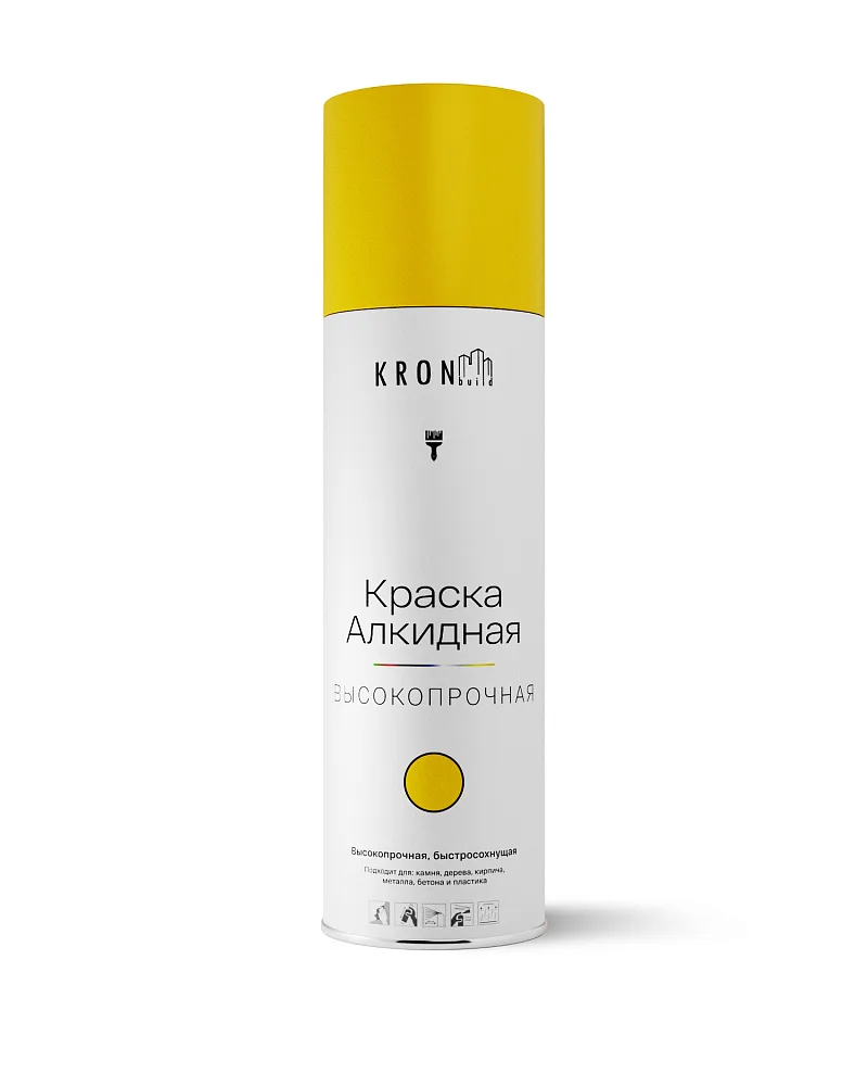 KRONbuild Алкидная аэрозольная краска универсальная 